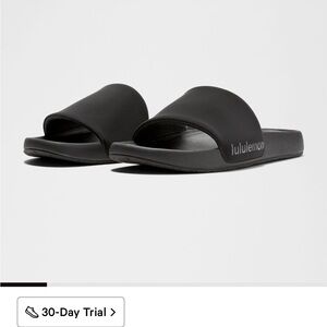 NWT Lululemon Black Restfeel Slide Sandals